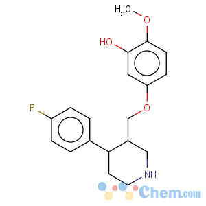 CAS No:112058-89-6 4-(4-Fluorophenyl)-3-(4-methoxy-3-hydroxyphenoxymethyl)piperidine