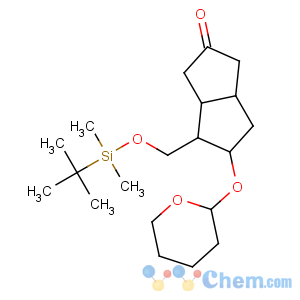 CAS No:112168-22-6 (3aS,4S,5R,<br />6aR)-4-[[tert-butyl(dimethyl)silyl]oxymethyl]-5-(oxan-2-yloxy)-3,3a,4,5,<br />6,6a-hexahydro-1H-pentalen-2-one