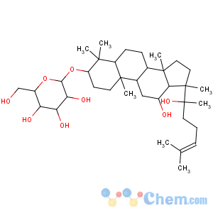 CAS No:112246-15-8 b-D-Glucopyranoside, (3b,12b,20R)-12,20-dihydroxydammar-24-en-3-yl