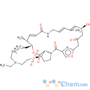 CAS No:112362-50-2 3H-21,18-Nitrilo-1H,22H-pyrrolo[2,1-c][1,8,4,19]dioxadiazacyclotetracosine-1,7,16,22(4H,17H)-tetrone,26-[[2-(diethylamino)ethyl]sulfonyl]-8,9,14,15,24,25,26,26a-octahydro-14-hydroxy-4,12-dimethyl-3-(1-methylethyl)-,(3R,4R,5E,10E,12E,14S,26R,26aS)-