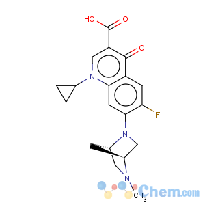 CAS No:112398-08-0 3-Quinolinecarboxylicacid,1-cyclopropyl-6-fluoro-1,4-dihydro-7-[(1S,4S)-5-methyl-2,5-diazabicyclo[2.2.1]hept-2-yl]-4-oxo-