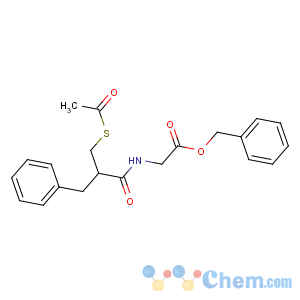 CAS No:112573-73-6 benzyl 2-[[(2S)-2-(acetylsulfanylmethyl)-3-phenylpropanoyl]amino]acetate