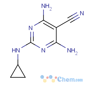 CAS No:112636-83-6 4,6-diamino-2-(cyclopropylamino)pyrimidine-5-carbonitrile