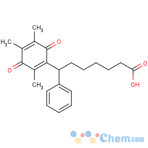 CAS No:112665-43-7 7-phenyl-7-(2,4,5-trimethyl-3,6-dioxocyclohexa-1,4-dien-1-yl)heptanoic<br />acid