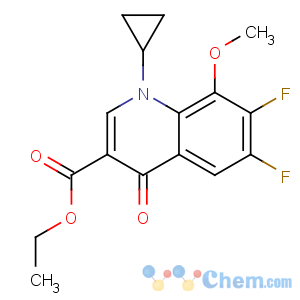 CAS No:112811-71-9 ethyl 1-cyclopropyl-6,7-difluoro-8-methoxy-4-oxoquinoline-3-carboxylate