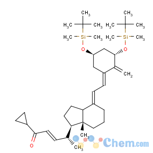 CAS No:112849-17-9 (2E,4R)-4-[(1R,3aS,4E,7aR)-4-[(2E)-2-[(3S,5R)-3,5-Bis[[(tert-butyl)dimethylsilyl]oxy]-2-methylenecyclohexylidene]ethylidene]octahydro-7a-methyl-1H-inden-1-yl]-1-cyclopropyl-2-penten-1-one