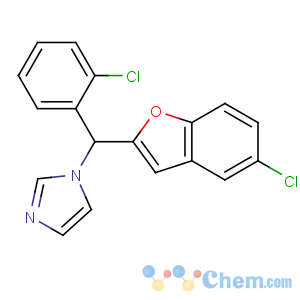 CAS No:112893-26-2 1-[(5-chloro-1-benzofuran-2-yl)-(2-chlorophenyl)methyl]imidazole