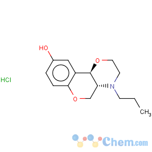 CAS No:112960-16-4 2H,5H-[1]Benzopyrano[4,3-b]-1,4-oxazin-9-ol,3,4,4a,10b-tetrahydro-4-propyl-, hydrochloride (1:1), (4aR,10bR)-rel-