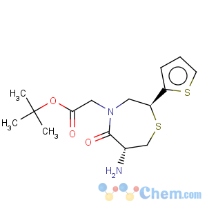 CAS No:112968-38-4 tert-Butyl (2S,6R)-6-amino-5-oxo-2-(2-thienyl)perhydro-1,4-thiazepine-4-acetate