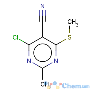 CAS No:112969-42-3 5-Pyrimidinecarbonitrile,4-chloro-2-methyl-6-(methylthio)-