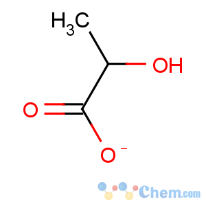 CAS No:113-21-3 Propanoic acid,2-hydroxy-, ion(1-)