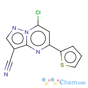 CAS No:1131604-88-0 Pyrazolo[1,5-a]pyrimidine-3-carbonitrile,7-chloro-5-(2-thienyl)-