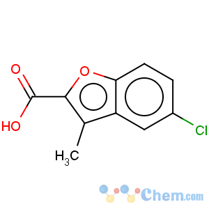 CAS No:1134-00-5 2-Benzofurancarboxylicacid, 5-chloro-3-methyl-