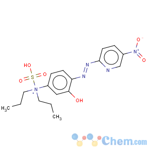 CAS No:113516-70-4 1-Propanesulfonic acid,3-[[3-hydroxy-4-[2-(5-nitro-2-pyridinyl)diazenyl]phenyl]propylamino]-, sodiumsalt (1:1)