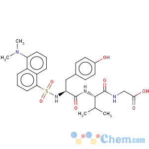 CAS No:113527-49-4 Glycine,N-[[5-(dimethylamino)-1-naphthalenyl]sulfonyl]-L-tyrosyl-L-valyl- (9CI)