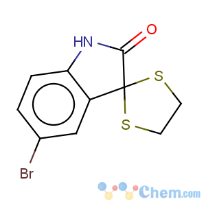 CAS No:113549-10-3 Spiro[1,3-dithiolane-2,3'-[3H]indol]-2'(1'H)-one,5'-bromo-