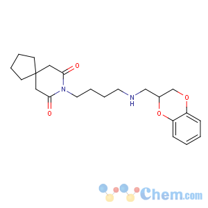 CAS No:113777-33-6 8-[4-(2,3-dihydro-1,<br />4-benzodioxin-3-ylmethylamino)butyl]-8-azaspiro[4.5]decane-7,9-dione