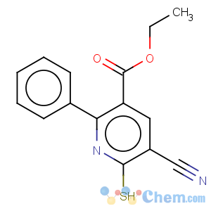 CAS No:113858-92-7 3-Pyridinecarboxylicacid, 5-cyano-1,6-dihydro-2-phenyl-6-thioxo-, ethyl ester
