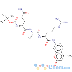 CAS No:113866-20-9 L-Argininamide,N2-[(1,1-dimethylethoxy)carbonyl]-L-glutaminyl-L-alanyl-N-(4-methyl-2-oxo-2H-1-benzopyran-7-yl)-