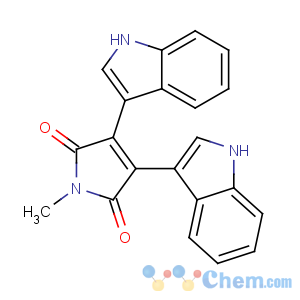 CAS No:113963-68-1 3,4-bis(1H-indol-3-yl)-1-methylpyrrole-2,5-dione