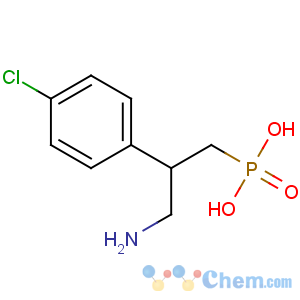 CAS No:114012-12-3 [3-amino-2-(4-chlorophenyl)propyl]phosphonic acid