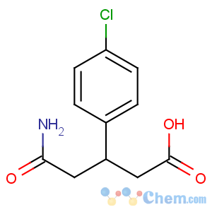 CAS No:1141-23-7 5-amino-3-(4-chlorophenyl)-5-oxopentanoic acid
