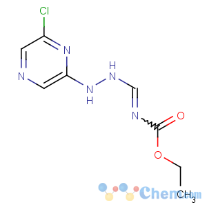CAS No:114176-54-4 ethyl (NZ)-N-[[2-(6-chloropyrazin-2-yl)hydrazinyl]methylidene]carbamate