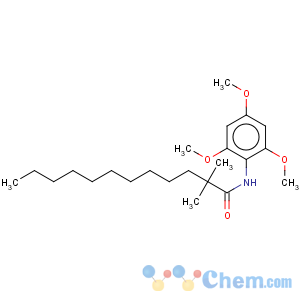 CAS No:114289-47-3 Dodecanamide,2,2-dimethyl-N-(2,4,6-trimethoxyphenyl)-