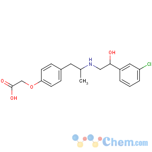 CAS No:114333-71-0 Acetic acid,2-[4-[2-[[2-(3-chlorophenyl)-2-hydroxyethyl]amino]propyl]phenoxy]-