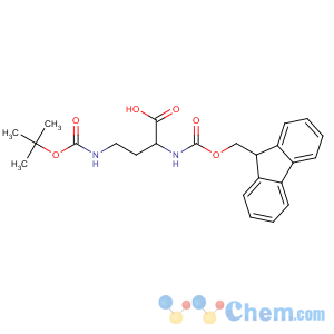 CAS No:114360-56-4 (2R)-2-(9H-fluoren-9-ylmethoxycarbonylamino)-4-[(2-methylpropan-2-yl)<br />oxycarbonylamino]butanoic acid