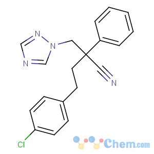 CAS No:114369-43-6 4-(4-chlorophenyl)-2-phenyl-2-(1,2,4-triazol-1-ylmethyl)butanenitrile