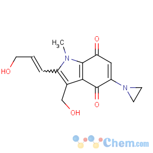 CAS No:114560-48-4 1H-Indole-4,7-dione,5-(1-aziridinyl)-3-(hydroxymethyl)-2-[(1E)-3-hydroxy-1-propen-1-yl]-1-methyl-