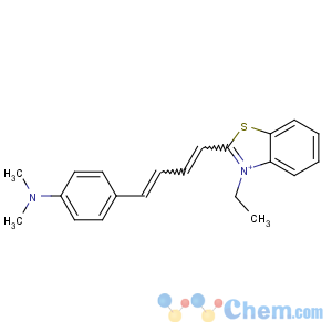 CAS No:114720-33-1 4-[(1E,3E)-4-(3-ethyl-1,3-benzothiazol-3-ium-2-yl)buta-1,3-dienyl]-N,<br />N-dimethylaniline
