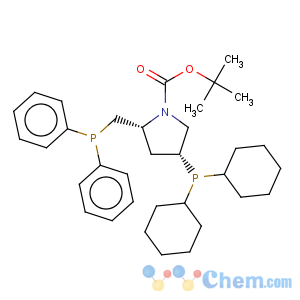 CAS No:114751-47-2 1-Pyrrolidinecarboxylicacid, 4-(dicyclohexylphosphino)-2-[(diphenylphosphino)methyl]-,1,1-dimethylethyl ester, (2R,4R)-