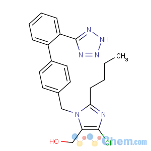 CAS No:114798-26-4 [2-butyl-5-chloro-3-[[4-[2-(2H-tetrazol-5-yl)phenyl]phenyl]methyl]<br />imidazol-4-yl]methanol