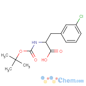 CAS No:114873-03-9 (2S)-3-(3-chlorophenyl)-2-[(2-methylpropan-2-yl)oxycarbonylamino]<br />propanoic acid