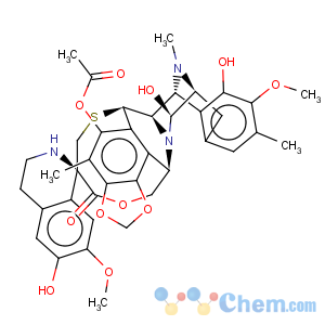 CAS No:114899-77-3 Spiro[6,16-(epithiopropanoxymethano)-7,13-imino-12H-1,3-dioxolo[7,8]isoquino[3,2-b][3]benzazocine-20,1'(2'H)-isoquinolin]-19-one,5-(acetyloxy)-3',4',6,6a,7,13,14,16-octahydro-6',8,14-trihydroxy-7',9-dimethoxy-4,10,23-trimethyl-,(1'R,6R,6aR,7R,13S,14S,16R)-