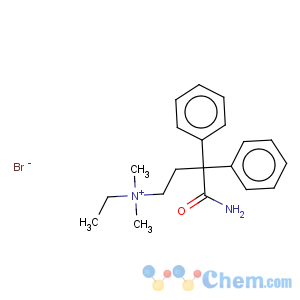 CAS No:115-51-5 Benzenepropanaminium, g-(aminocarbonyl)-N-ethyl-N,N-dimethyl-g-phenyl-, bromide (9CI)