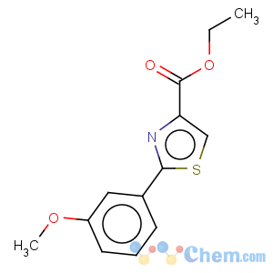 CAS No:115299-08-6 4-Thiazolecarboxylicacid, 2-(3-methoxyphenyl)-, ethyl ester