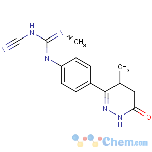 CAS No:115344-47-3 1-cyano-2-methyl-3-[4-(4-methyl-6-oxo-4,<br />5-dihydro-1H-pyridazin-3-yl)phenyl]guanidine