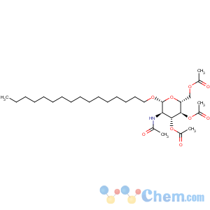 CAS No:115414-47-6 b-D-Glucopyranoside, hexadecyl2-(acetylamino)-2-deoxy-, 3,4,6-triacetate
