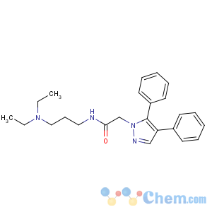 CAS No:115436-73-2 N-[3-(diethylamino)propyl]-2-(4,5-diphenylpyrazol-1-yl)acetamide