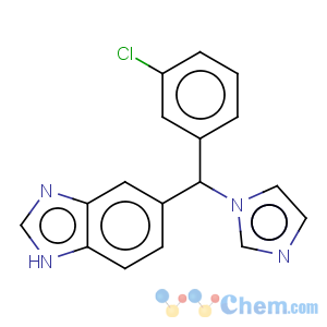 CAS No:115575-11-6 1H-Benzimidazole,6-[(3-chlorophenyl)-1H-imidazol-1-ylmethyl]-