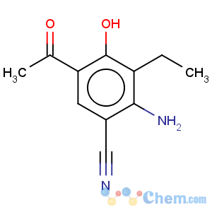 CAS No:115651-26-8 5-Acetyl-2-amino-3-ethyl-4-hydroxy-benzonitrile