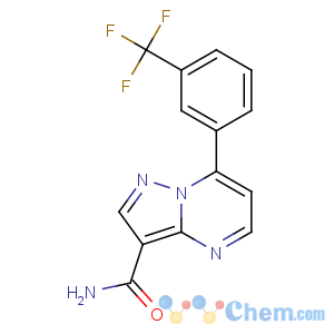 CAS No:115930-92-2 7-[3-(trifluoromethyl)phenyl]pyrazolo[1,5-a]pyrimidine-3-carboxamide