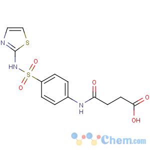 CAS No:116-43-8 4-oxo-4-[4-(1,3-thiazol-2-ylsulfamoyl)anilino]butanoic acid