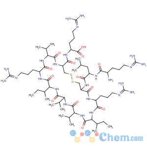 CAS No:116229-36-8 L-Arginine,L-arginyl-L-leucyl-L-cysteinyl-L-arginyl-L-isoleucyl-L-valyl-L-valyl-L-isoleucyl-L-arginyl-L-valyl-L-cysteinyl-,cyclic (3®