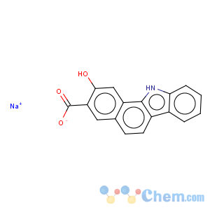 CAS No:116353-24-3 5H-Benzo[b]carbazole-2-carboxylicacid, 3-hydroxy-, sodium salt (1:1)