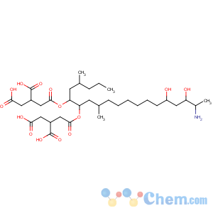 CAS No:116355-84-1 1,2,3-Propanetricarboxylicacid,1,1'-[(1S,2R)-1-[(2S,9R,11S,12S)-12-amino-9,11-dihydroxy-2-methyltridecyl]-2-[(1R)-1-methylpentyl]-1,2-ethanediyl]ester, (2R,2'R)-