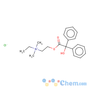 CAS No:1164-38-1 Ethanaminium, N-ethyl-2-[(hydroxydiphenylacetyl)oxy]-N,N-dimethyl-, chloride (9CI)